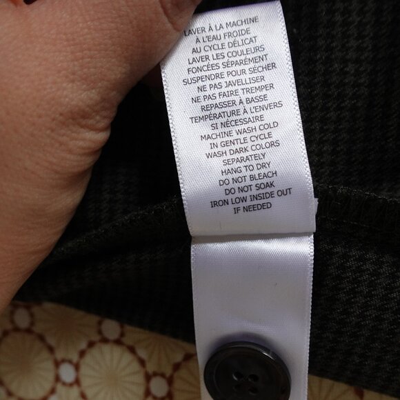 Twik Women's Olive Green Houndstooth Mini Skirt Size XS - Picture 9 of 10